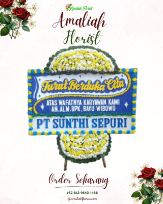 Papan Bunga Duka di Limau Manis