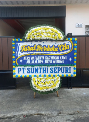 Papan Bunga Duka di Limau Manis